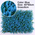 Variante prato sintetico blu Milan per la decorazione delle pareti misura 40x60cm - Eucalipto Blu