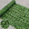 Artificial leaf fence screen green plant wall roll balcony garden outdoor decoration decor - Color Printed Watermelon Leaves