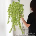Artificial green laburnum wisteria hanging vine, 1.1m long branch for home wedding decor - Six Branches Hanging Style / Green
