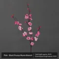 Artificial pink plum blossom branch 95cm for home decoration and floral arrangements - Short Hanmei Branch / Approx 95cm Total Length / Pink
