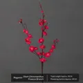 Rose red artificial winter plum blossom branch 95cm tall for elegant home vase decoration - Short Hanmei Branch / Approx 95cm Total Length / Rose Red