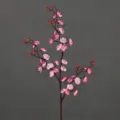Pink artificial winter plum blossom branch, 95cm total length, for home interior decor - Long Hanmei Branch / Approx 95cm Total Length / Pink