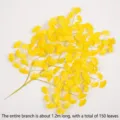 Extra large artificial yellow ginkgo leaf branch 1.2m long with 150 leaves for decoration - Extra Large (1 Stem) / 1.2m 150 Leaves / Yellow