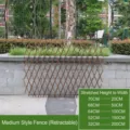 Expandable wooden garden trellis fence for outdoor privacy and landscape decor - Medium Roll