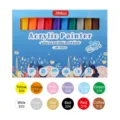 12-color acrylic paint marker set, water-based pens for rock painting, canvas, and crafts. - Twelve Colors