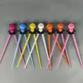 Children training chopsticks with cute silicone panda heads, multi-color baby learning cutlery. - Panda Style