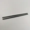 Durable 18cm black melamine chopsticks for children with a classic square design - 6 Inch / Black
