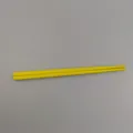 Bright yellow 18cm melamine imitation porcelain chopsticks for kids SKU variant color - 6 Inch / Yellow