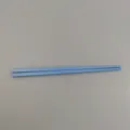 Durable and lightweight light blue 18cm melamine children's chopsticks on gray background - 6 Inch / Blue