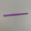 Pair of 18cm purple melamine chopsticks for kids with durable matte candy finish - 6 Inch / Violet