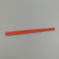 Vibrant red 18cm melamine chopsticks for children candy color design - 6 Inch / Red