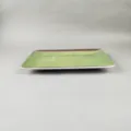 Melamine rectangular plate with banana leaf pattern, durable dinnerware for kitchen and dining use. - 31x22.5x2.5cm / J136 White Decal