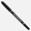 Black oil-based double-ended marker pen for fine and ultra-fine lines - Black