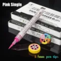 Stylo de peinture rose unique avec pointe pinceau 1-5 mm pour réparation pierre bois métal verre. - Branche Unique Rose