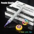 Stylo marqueur de peinture violet 1-5mm, feutre étanche et huileux pour graffitis sur pierre. - Violet - tige simple