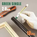 Green long nib marker pen 45mm for carpentry and plumbing DIY projects 10-piece set - Single Pack / Green