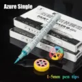 6 pcs feutres de peinture à l'huile 1-5mm pointe pinceau imperméable stylo retouche - Vert Seul