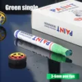 Green single 3-6mm water-based paint marker pen for permanent repair and writing crafts. - Green