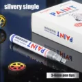 Foxyeel silvery single 3-6mm water-based paint marker pen for automotive repair - Silver