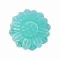 Mint green lotus shaped resin incense holder for home aromatherapy tower incense - 4.2*1CM / Sky Blue