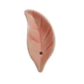 Mini pink ceramic leaf incense holder cone stick burner tabletop zen tea ceremony decor sku - Pink