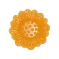 Vibrant orange resin lotus-shaped incense holder for home aromatherapy and decorative use - 4.2*1CM / Orange