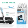 Thermodrucker Reinigungsstift mit Faserspitze, 10 Stk. Set für Barcode und Druckkopf. - Text-Stil / Einzelpackung (Englische Version)