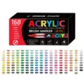 Vollständige 168 Farbtabelle für professionelle Acryl-Pinselmarker mit englischen Namen - 168 Farben Set