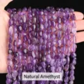 6-8mm natural purple amethyst freeform irregular loose beads for DIY jewelry making - Natural Amethyst Irregular / 6-8mm (45-65 Pieces/Strand)