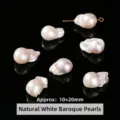 Perles baroques blanches naturelles premium pour bijoux DIY, perles en vrac 10x20mm. - Goutte d'Eau - Petit (Seule) / 10x20mm / Blanc
