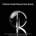 Cuenta esférica de cristal de roca natural transparente con agujero central para joyas - Cuenta Redonda de Colección (6mm) / Pieza única