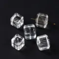 Transparente klare Kristallwürfelperlen für kreatives DIY Schmuckzubehör Zubehör - Natürlicher klarer Quartzwürfel / 10-12 mm / Transparent