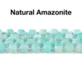 Natural light blue Amazonite stone cube beads for DIY jewelry making and handmade crafts - 6mm / Faceted Square Bead / Natural Amazonite