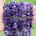 Natürliche lila Amethyst-Splitterperlen für die DIY-Schmuck- und Halskettenherstellung - Natürlicher Amethyst / 8-10mm (Ca. 39cm)