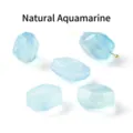 Perle di acquamarina naturale sfaccettate irregolari per creazione gioielli fai da te - Regolare / 13-17*8-12mm