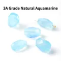 Perle di acquamarina naturale sfaccettate 3A di alta qualità per accessori gioielli fai-da-te - Livello 3A / 13-17*8-12mm