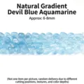 Natural light blue aquamarine irregular tumbled beads for DIY jewelry bracelet making - 16cm Strand / Gradient Blue Tumbled Beads Approx 22 Pieces