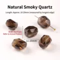 Cuentas de cuarzo ahumado natural de forma irregular para joyería DIY, 10-20mm - Cuentas Irregulares Medianas / 10-20 mm / Marrón Té