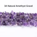 Natürliche Amethyst-Splitter 3A-Qualität violette Kristallperlen für DIY-Schmuck - 3A Qualität Unregelmäßige Perlen / 5-8mm 40cm Länge (Ca. 122 Stk)