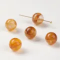 Hochwertige transparente goldene Rutilquarz Perlen für die DIY-Schmuckherstellung - 7A Natürlicher Gelber Hematoid Quarz