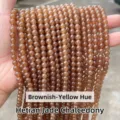Brownish natural chalcedony round beads strands for DIY jewelry making accessories - Round Beads / 8mm (47 Pieces/Pack) / Sugar Jade Color