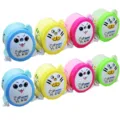 Set of colorful egg-shaped pencil sharpeners in blue, pink, yellow, and green for students - Multicolor Mix (704)