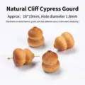 Perles en bois de Thuja naturel en forme de gourde pour la création de bijoux DIY 16x19mm - 16x19mm / Calebasse en Thuja Naturel