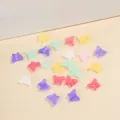 Colorful 12mm translucent butterfly glass beads for DIY jewelry making and phone cases - Butterfly Style (JDLBPT03) / 15*12*5mm / Mixed Color Transparent Glass Butterfly