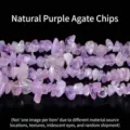 Cuentas de grava de cristal de amatista púrpura natural para la creación de joyas de bricolaje - 5-8mm aprox. 80cm/Tira / Fragmentos de Amatista Natural (JDXSS06)