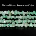 Cuentas de cristal de aventurina verde natural para accesorios de fabricación de joyas DIY - 5-8mm aprox. 80cm/Tira / Fragmentos de Aventurina Verde Natural (JDXSS06)