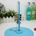 Professional light blue desk signature pen with security ball chain and fixed base for office - Blue / Black