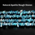 Cuentas de trozos de piedra apatita azul natural para creación de joyas y manualidades. - 3-5mm Approx 80cm/Strand / Fragmentos de Apatita Natural (JDXSS06)