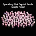 Funkelnde 4mm facettierte rosa Doppelkegel Kristallglasperlen für DIY Schmuckherstellung - 4mm / Schillerndes Rosa Bikonus-Design (JDLBL04)