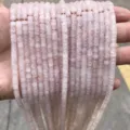 Premium natural rose quartz 2x4mm flat disc crystal beads for DIY jewelry making - Disc Shape / 155 Pieces/Strand / Natural Rose Quartz